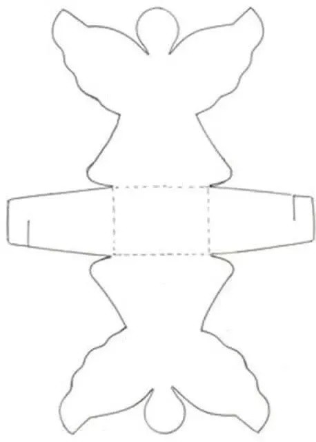 Упаковка для бонбоньерки на крестины или Рождество Упаковка для бонбоньерки на крестины или Рождество