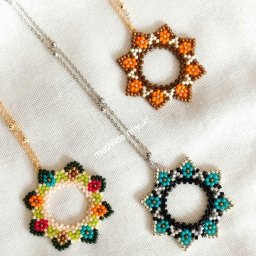 ​Цветочные круги из бисера