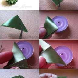 ​Цветы в технике канзаши