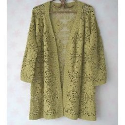 ​Кардиган крючком с цветочными узорами