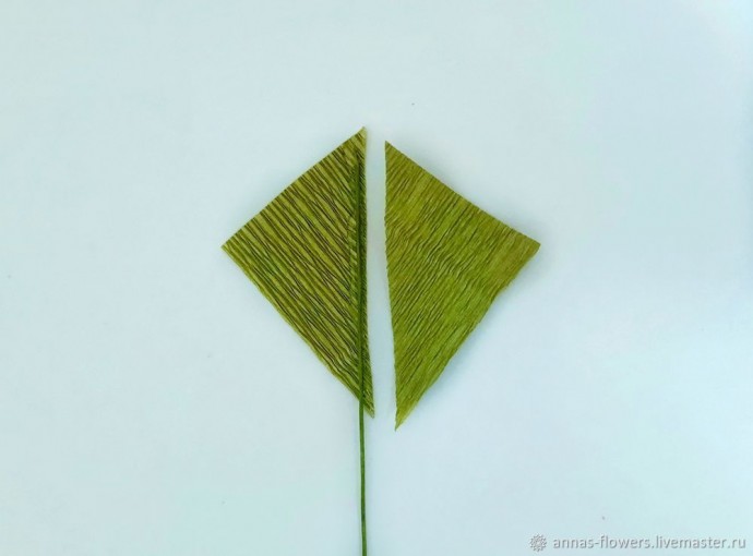 ​Мастерим красивую розу из гофрированной бумаги: часть 4