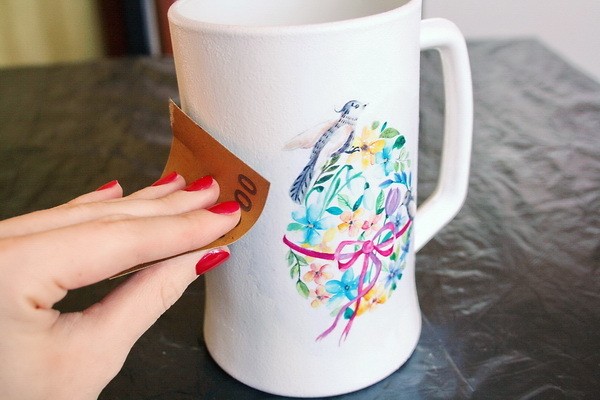 Преображаем пивную кружку в чудесную вазочку: часть 1