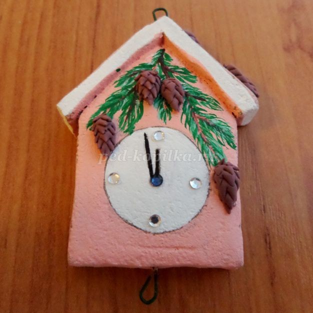 Ёлочная игрушка "Тик-так ходики из опилок": часть 3 Ёлочная игрушка "Тик-так ходики из опилок": часть 3