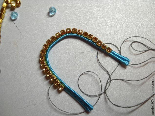 ​Мастер-класс по созданию сутажного кулона "Весенний букетик": часть 3