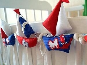 ​Шьем именную морскую гирлянду