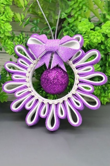 Блестящий декор из фоамирана