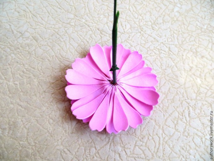 Гербера из фоамирана: часть 5