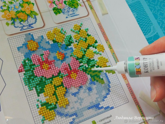 Имитируем вышивку в технике точечная роспись: часть 1 Имитируем вышивку в технике точечная роспись: часть 1