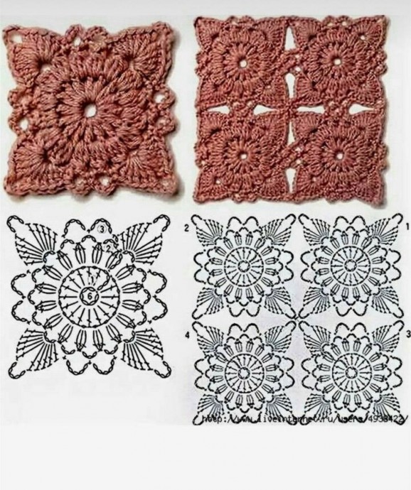 Красивые мотивы крючком Красивые мотивы крючком