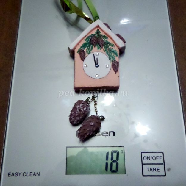 Ёлочная игрушка "Тик-так ходики из опилок": часть 3 Ёлочная игрушка "Тик-так ходики из опилок": часть 3