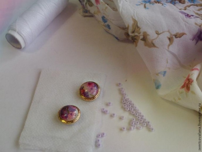 Серьги "Рассвет в Париже"