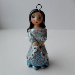 Ёлочная игрушка "Белоснежка из опилок": часть 3