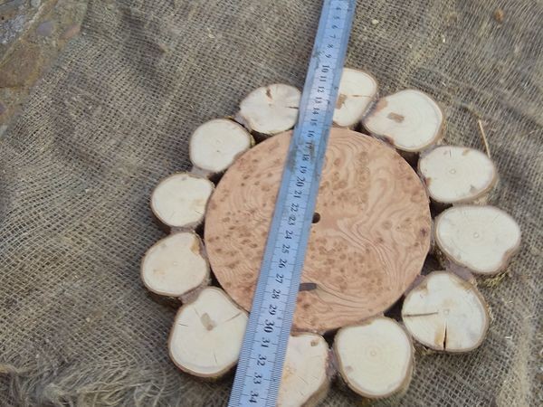 ​Делаем оригинальные деревянные часы из спилов: часть 5