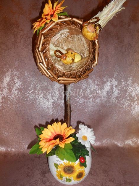 ​Топиарий "Птичье гнездышко": часть 3