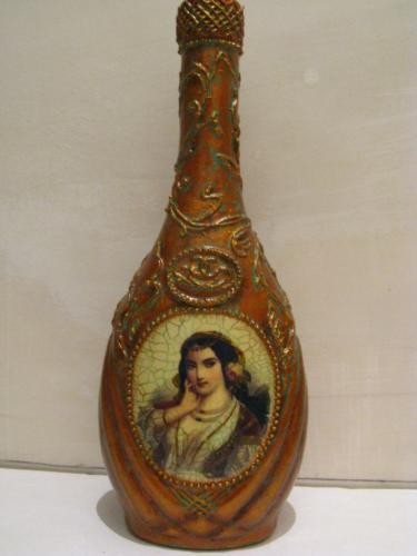 Используем шпатлёвку для создания декора и тонируем её: часть 5