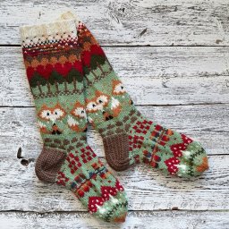 ​Носочки с очень милыми узорами