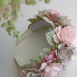 ​Ободки с цветами из фоамирана