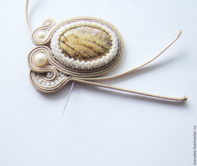 Создаем сутажную брошь "Карибы": часть 2