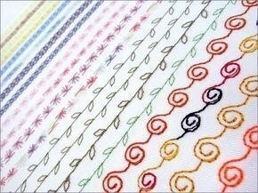 Строчки на швейной машинке