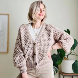 ​Узор с крупным ажуром