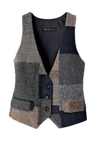 Жилеты в стиле пэчворк Жилеты в стиле пэчворк