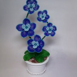 ​Цветочек из бисера