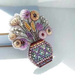 ​Идеи восхитительных вышитых брошек