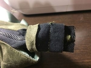 Как красиво запаковать конец молнии