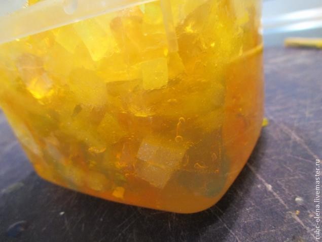 Мыло "Янтарный лист": мастер-класс