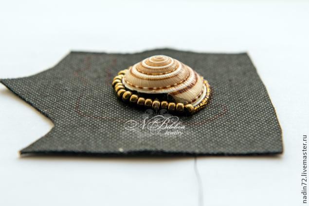 Брошь-улитка: мастер-класс, часть 1