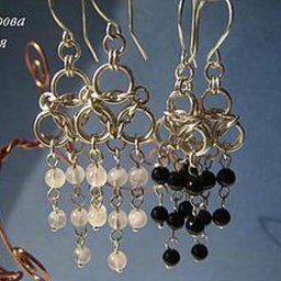 Создаем оригинальные серьги с элементами кольчужного плетения: часть 1