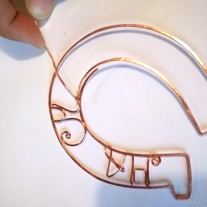 Подкова на стену: мастер-класс в технике wire wrap, часть 2