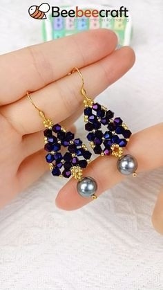 ​Схемы красивых серёжек из бисера