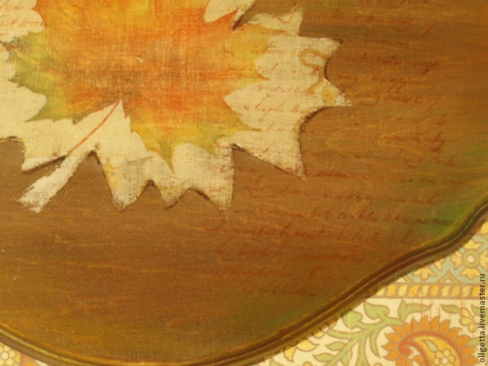 Декорирование панно "Счастливая осень": часть 3