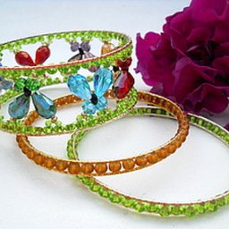 Ажурный браслет "Бабочки": часть 1