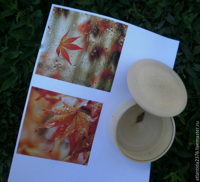 Декорируем шкатулку "Осенний дождь": часть 2