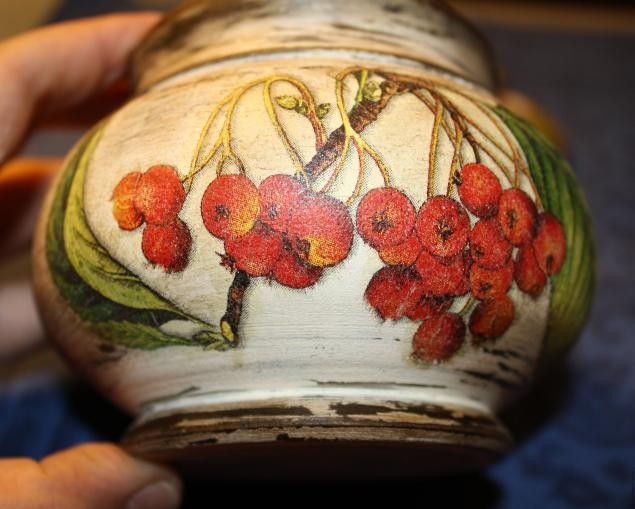 ​Искусственное состаривание "Горшочек для хранения": часть 3