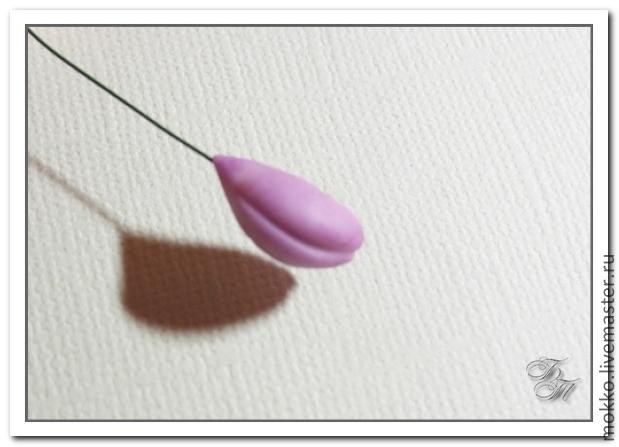 Лепка глицинии из полимерной глины: часть 1