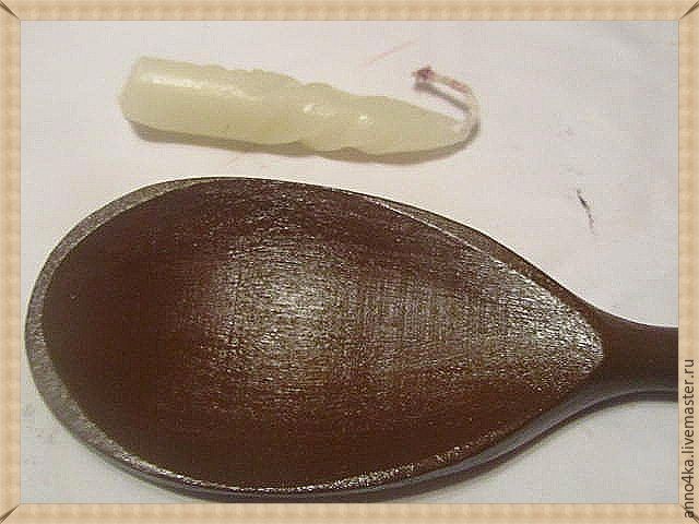 Объемный декупаж без специальных материалов: создаем панно "Ложка меда": часть 4