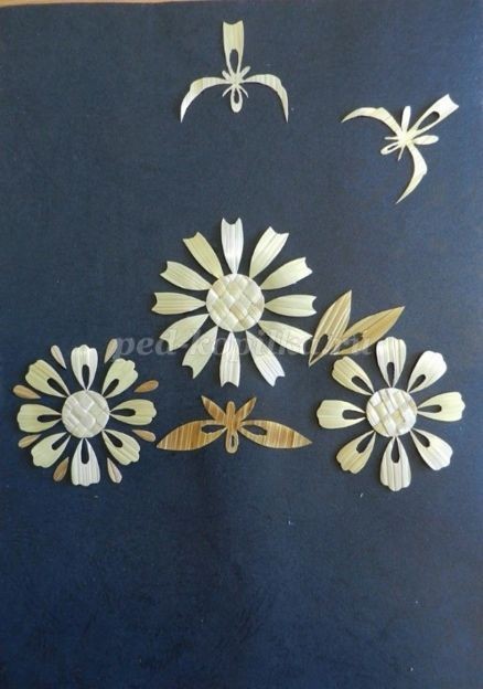 ​Панно из соломки "Гармония" своими руками: часть 3