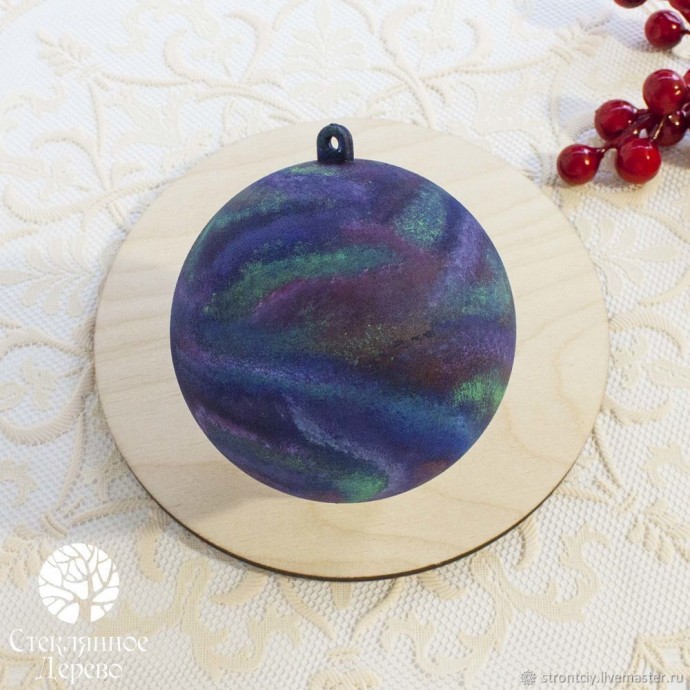 ​Декорируем елочный шар "Созвездие Тельца (Быка)": мастер-класс, часть 1