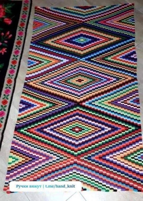 ​Яркие пледы из мотивов