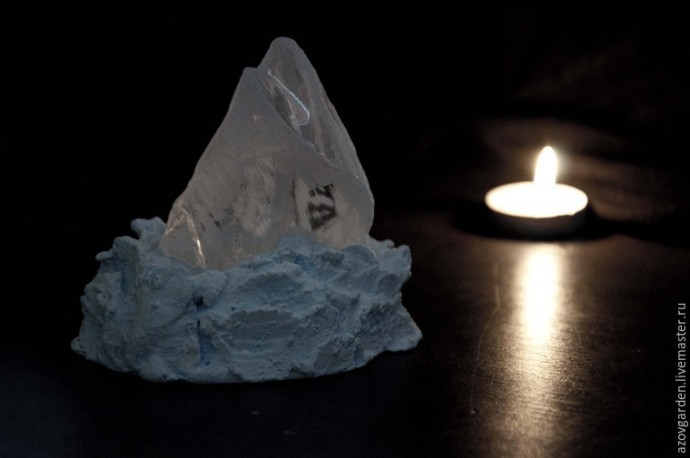 Создаём интерьерную статуэтку из стекла и гипса "Айсберг": часть 3 Создаём интерьерную статуэтку из стекла и гипса "Айсберг": часть 3