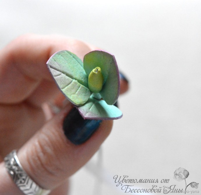 Создаем эвкалипт "Бейби Блю" из фоамирана: часть 2