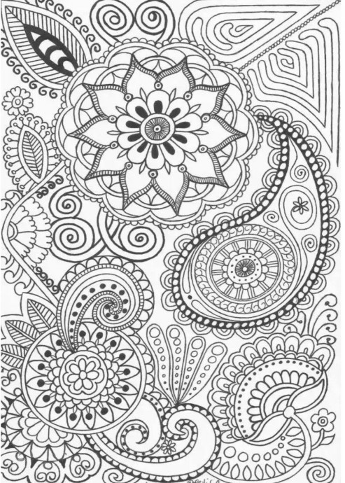 ​Раскраска-антистресс "Цветы"