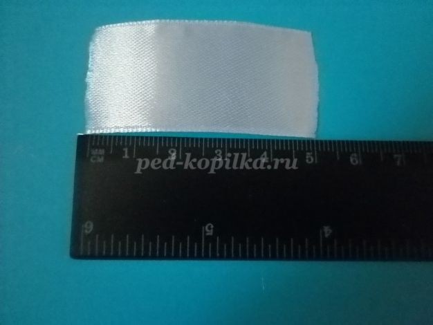 Заколка "Астра" из атласных лент: мастер-класс, часть 1