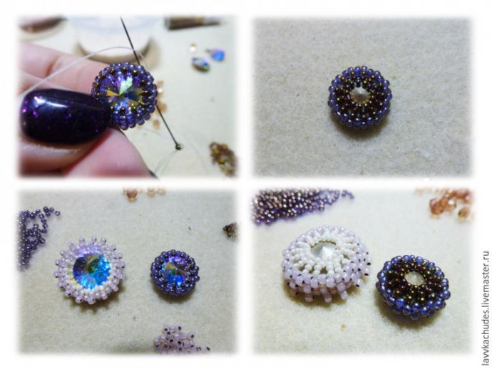 Делаем серьги "Королевский шик": часть 1