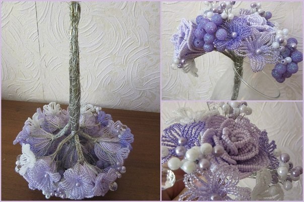​Свадебный букет из бисера: мастер-класс