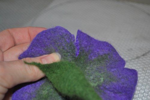 ​Мастер-класс по валянию цветка "Вьюнок": часть 6