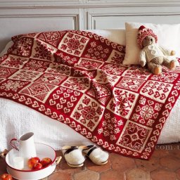 Жаккардовый плед